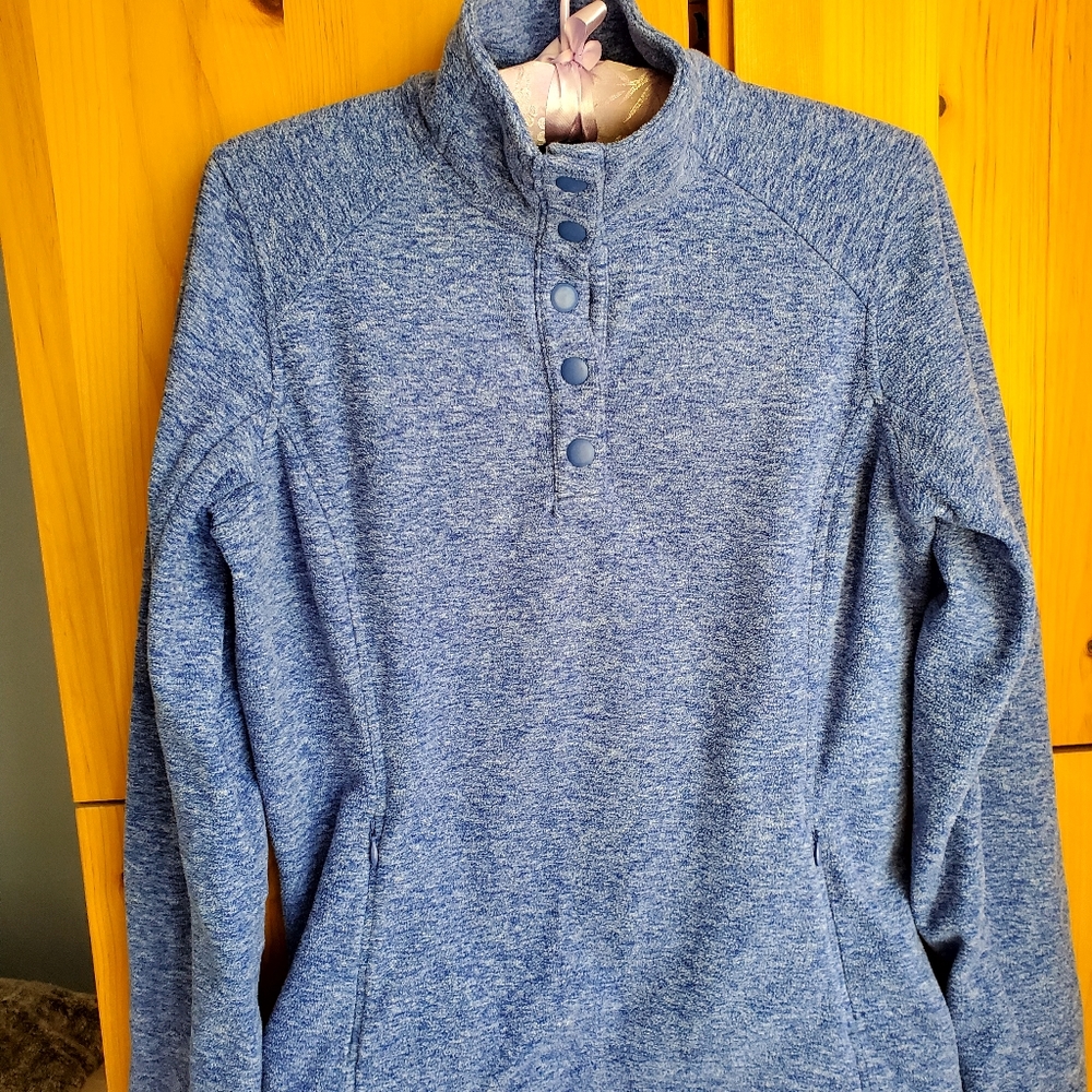 Duluth Trading Co. Women's Medium Blue Fleece Sweater size Small
